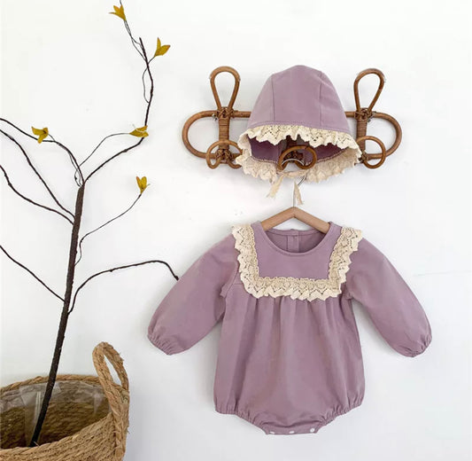 Girls Vintage Lace 2-Piece Set