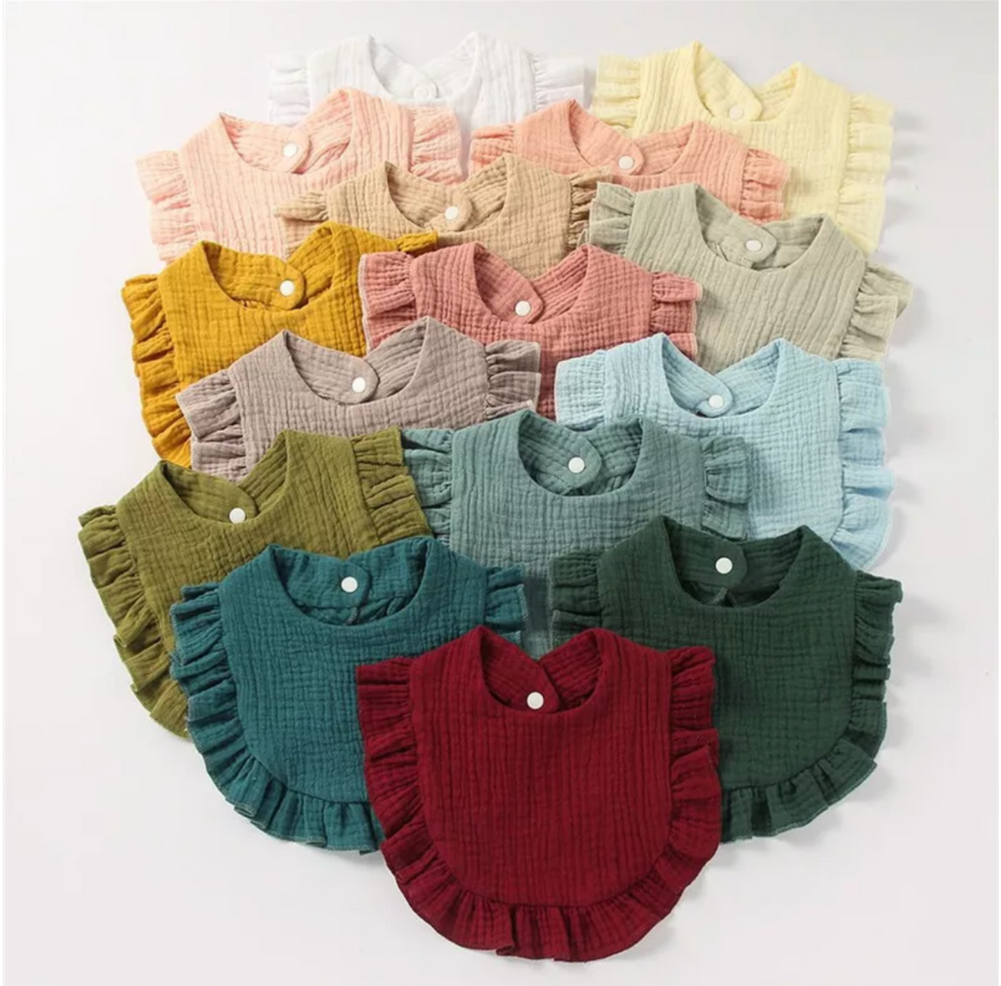 Ruffle Baby Bibs